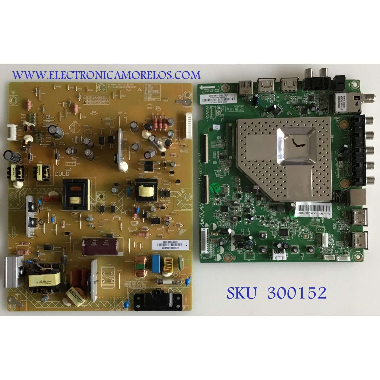 KIT DE TARJETAS PARA TV VIZIO / MAIN 3650-0142-0150 / 0171-2271-5032 / FUENTE 0500-0605-0280 / FSP155-2PSZ01 / PANEL LC500DUG (JF)(U1) / MODELO E500D-A0 LATKORAP